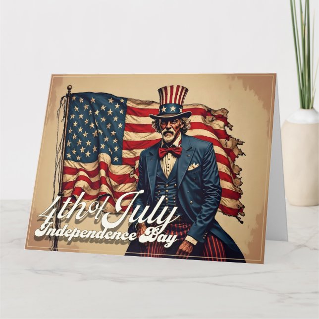 Carte Âme fière du 4 juillet (Devant)
