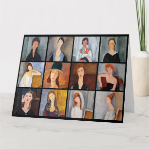 Carte Amedeo Modigliani - Collage de chefs-d'oeuvre
