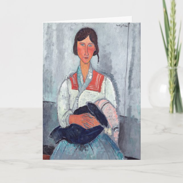 Carte Amedeo Modigliani - Femme tzigane avec bébé (Devant)