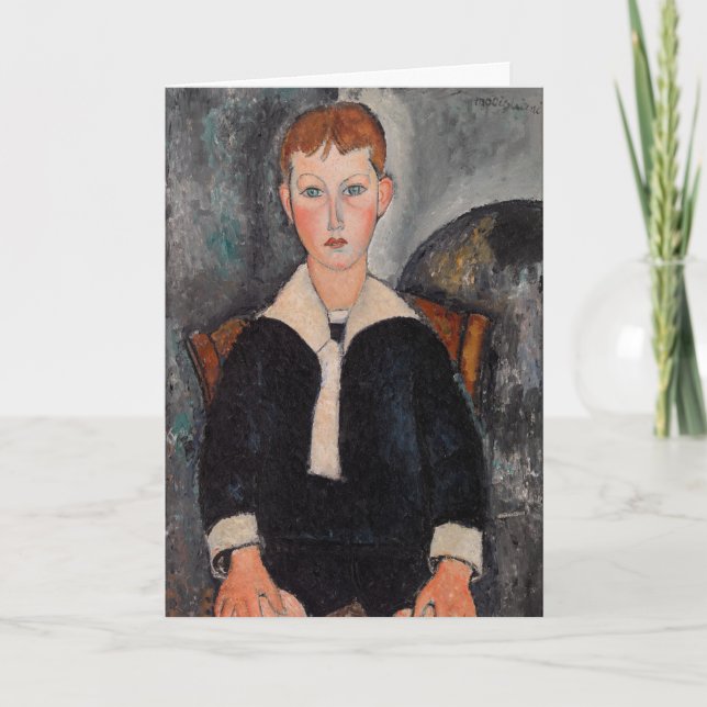 Carte Amedeo Modigliani - Garçon en Sailor (Devant)