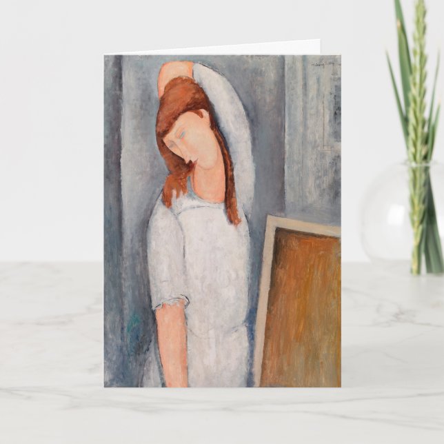 Carte Amedeo Modigliani - Portrait Jeanne Hebuterne #1 (Devant)