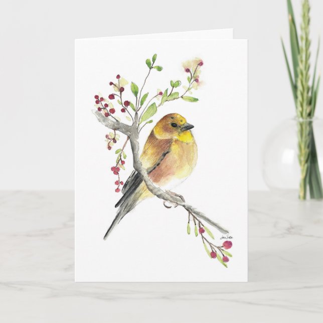 Carte américaine Goldfinch Bird (Devant)