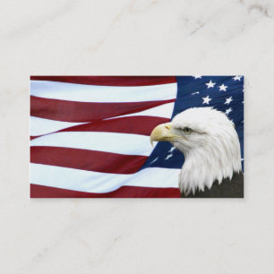 Carte américaine patriotique d'affaires ou de