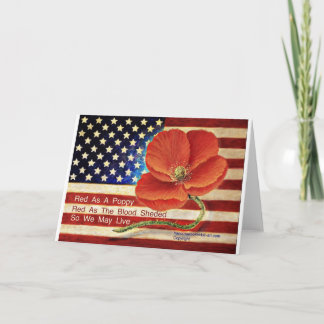 Carte American Flag avec une citation inspirante