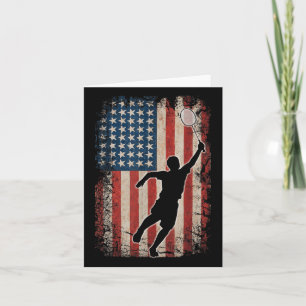 Carte American Flag Volant de badminton Art Sports