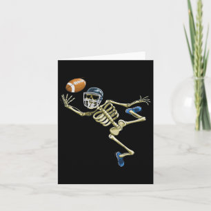 Carte American Football Squelette Halloween Hommes garço
