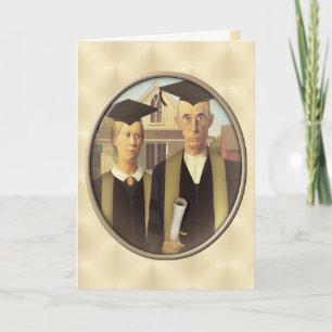 Carte American Gothic Graduo Cameo on Gold Sheen