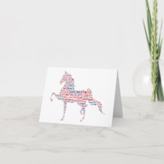 Carte American Saddlebred Note