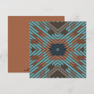 Carte American Southwest Tribal Patterned Art And Colors