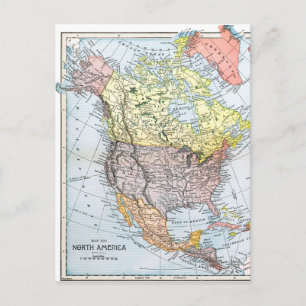 CARTE : AMÉRIQUE DU NORD, 1890