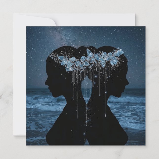 Carte Âmes jumelles sous les étoiles (Devant)