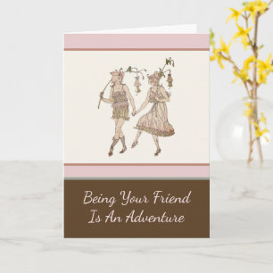 Carte Ami aventureux Shakespeare Garden Valentine
