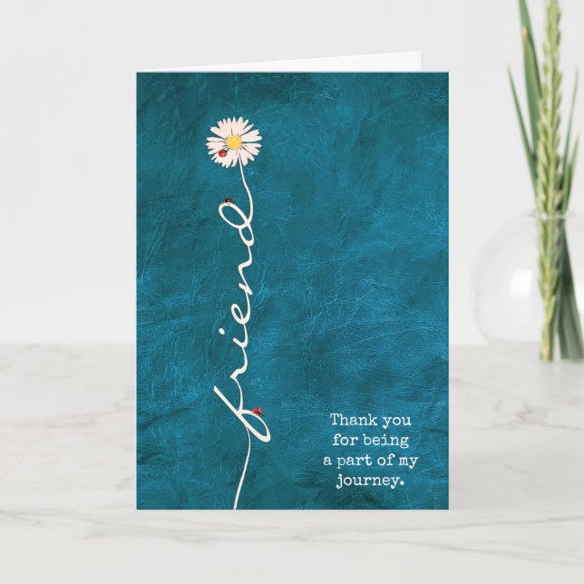 Carte Ami Daisy avec Ladybugs (Devant)