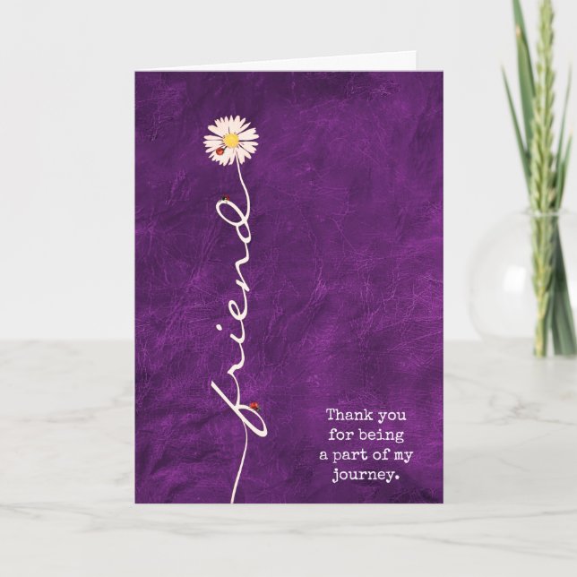 Carte Ami Daisy avec Ladybugs Card (Devant)