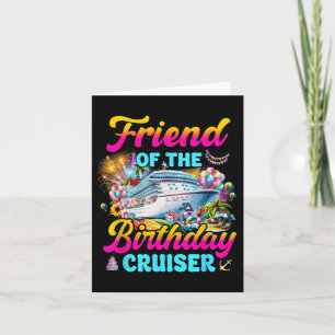 Carte Ami De L'Anniversaire Cruiser Funny Cruise Birthd