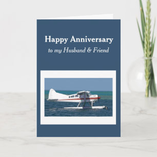Carte Ami Mari Anniversaire Petit Avion Bush