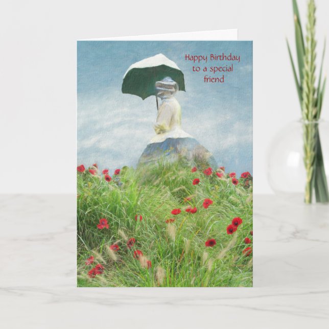 Carte Ami Spécial Un Parasol Iconique Anniversaire (Devant)