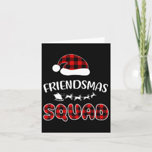 Carte Ami Squad Funny Xmas Famille Lumière Correspondanc