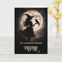 Amie Joyeux Halloween Chère Sorcière au Clair de L