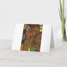 Carte Amies de soeur de femmes d'Afro-américain