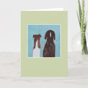 Carte Amis de chien - vert