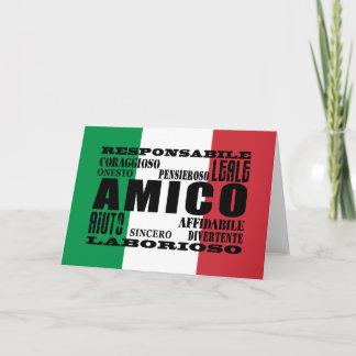 Carte Amis italiens : Qualités
