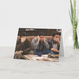Carte AMIS™  Joey, Ross et Chandler sur le canapé