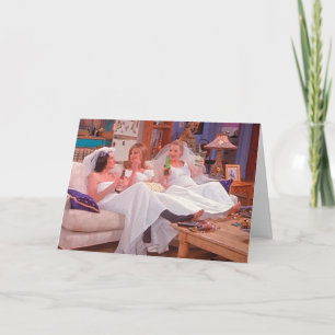 Carte AMIS™  Les filles en robe Mariage