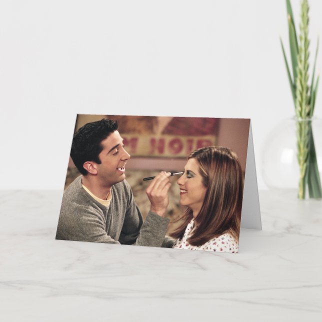 Carte AMIS™ | Ross fait le maquillage de Rachel (Devant)