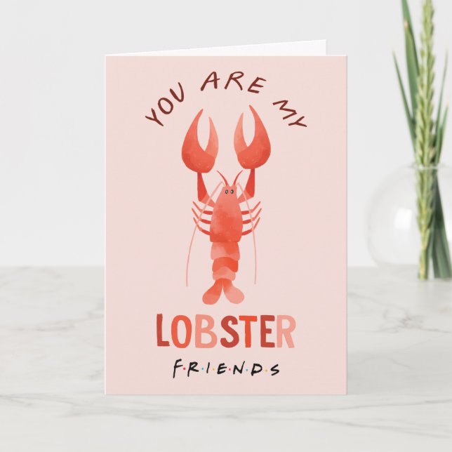Carte AMIS™ | Vous êtes mon homard aquarelle graphique (Devant)