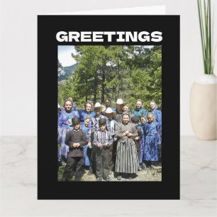 CARTE AMISH THANKSGIVING FUNNY GREETING CARD