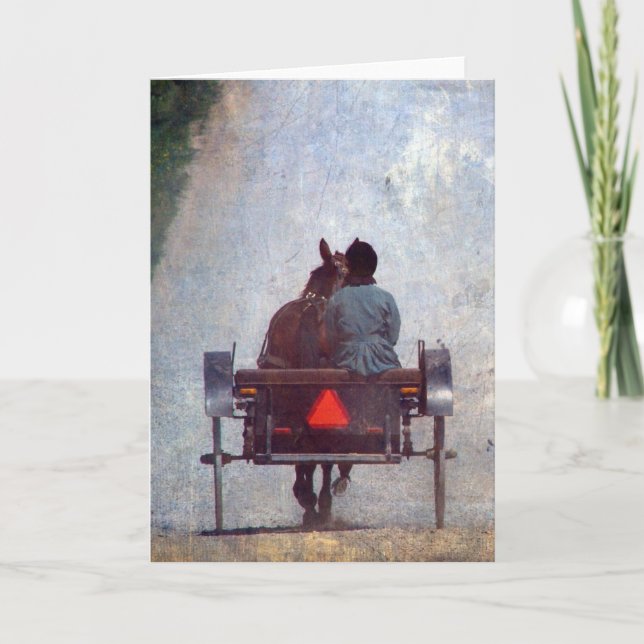 Carte Amish Travel, Grunge Toutes Les Occasions (Devant)