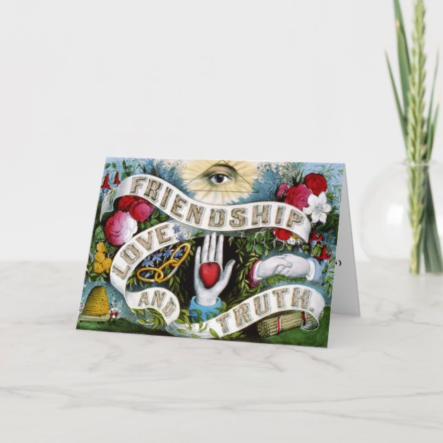 Carte Amitié amour et vérité (Devant)