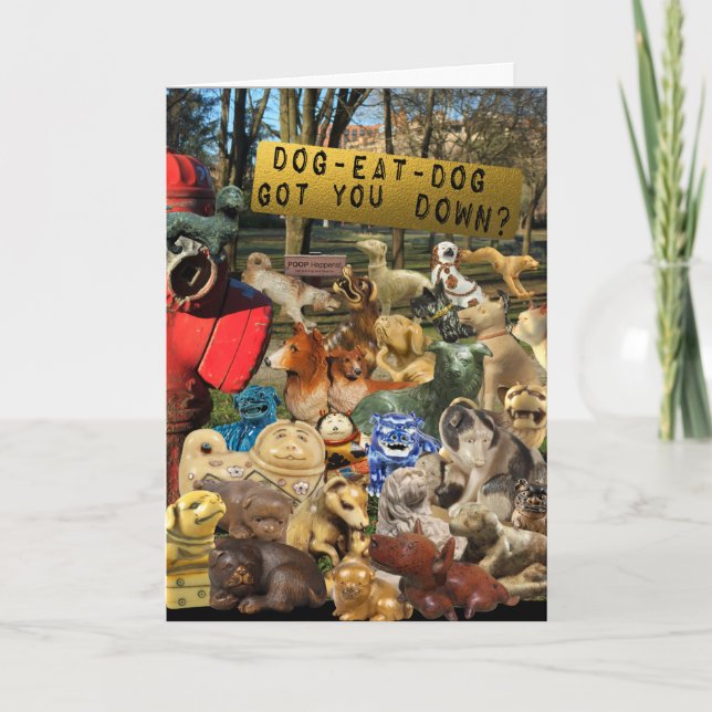 Carte Amitié de la marche des chiens (Devant)