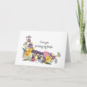 Carte Amitié et amour