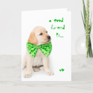 Carte Amitié Jour de la Saint Patrick Puppy