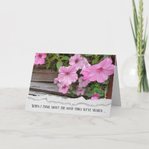 Carte Amitié Pink Petunia