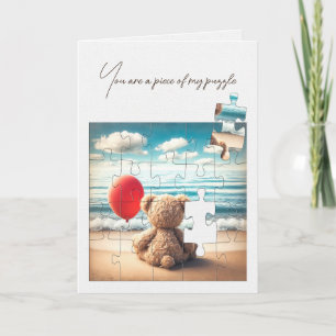 Carte Amitié Teddy Bear Jigsaw Puzzle