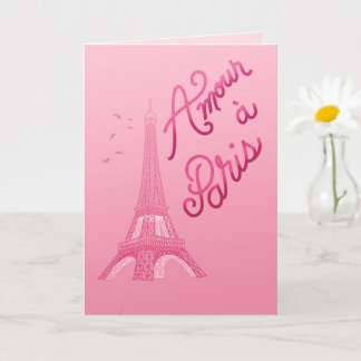Carte Amour à Paris - Amour à Paris Langue Française