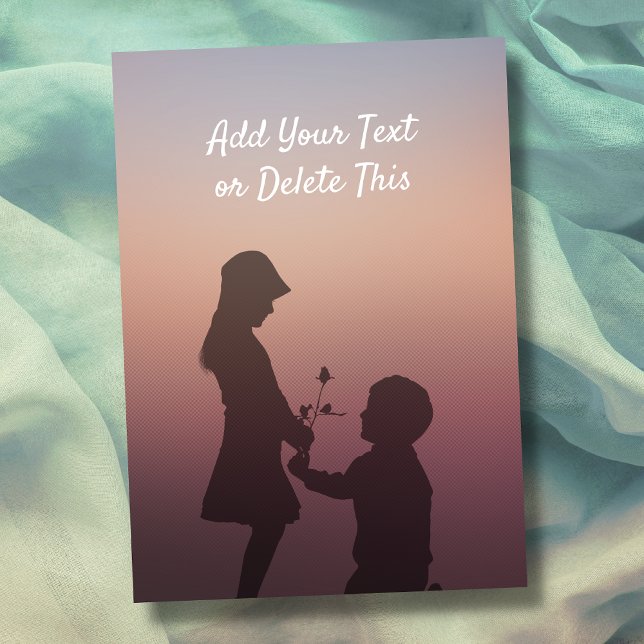 Carte Amour, Amitié, Appréciation au coucher du soleil (Créateur téléchargé)