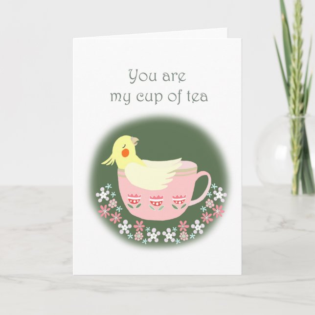 Carte Amour amoureux de la fête de la Valétine (Devant)