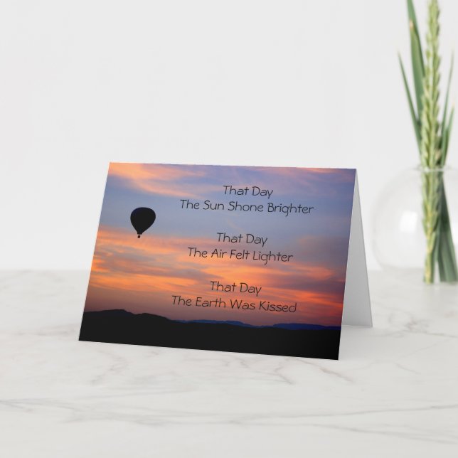 Carte Amour d'anniversaire (Devant)