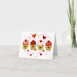 Carte Amour de Cupcake