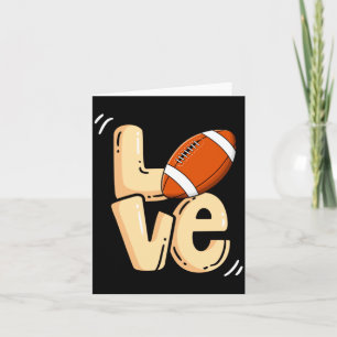 Carte Amour de football américain Saint-Valentin Rugby S