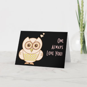Carte Amour de hibou
