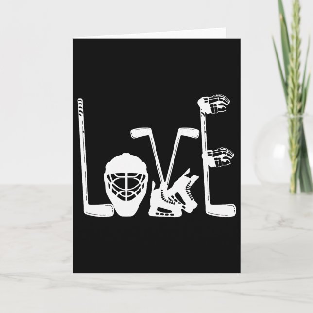 Carte Amour de hockey sur glace Funny Hockey Saint-Valen (Devant)