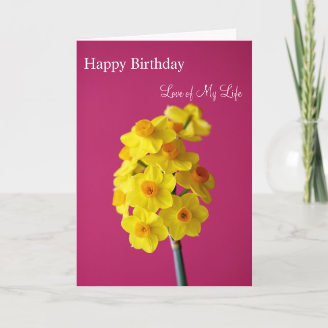 Carte Amour de joyeux anniversaire de ma vie (Devant)