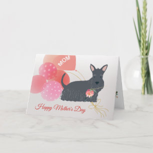 Carte Amour de la fête des mères de votre chien de Terri
