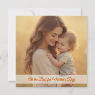 Carte Amour de la Fête des Mères - Un moment de joie pur
