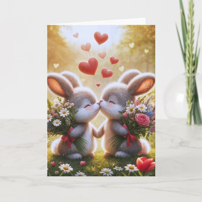 Carte Amour de lapin (Devant)